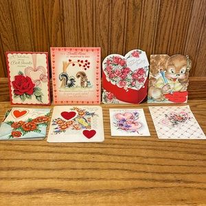 VTG 40-50’s Valentine’s Day Used Cards Lot